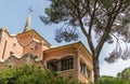 Gaudi House-Museum, named Ã¢â¬ÅTorre RosaÃ¢â¬Â in Park Guell Royalty Free Stock Photo